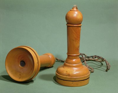 Prototype telephone design by Alexander Graham Bell